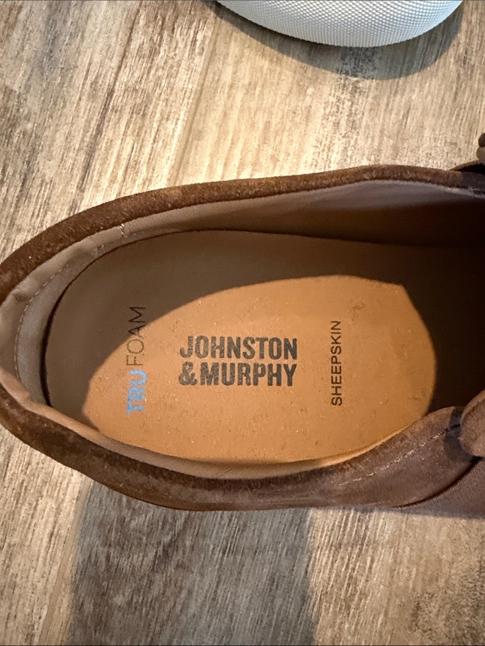 Johnston & Murphy Chestnut Brown Suede Slip-On Sneakers - Picture 2 of 3